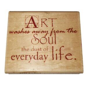 Hampton Art Stamps Diana Kovacs The Moon Rose Art Soul 2193 Wooden Rubber Stamp